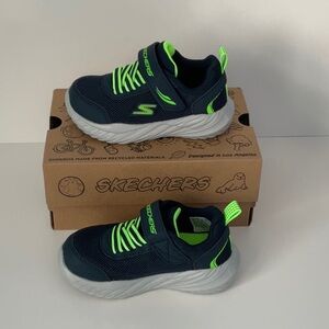 Skechers toddler Boys Nitro Print - Rowzer Fastening Strap Casual‎ Size 7